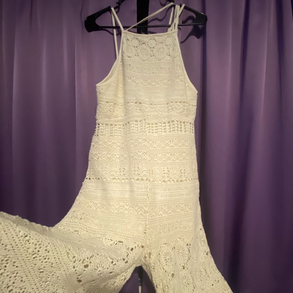 Free people crotchet jumpsuit size XS - Picture 2 of 4